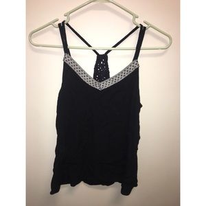 Black Strappy Tank Top
